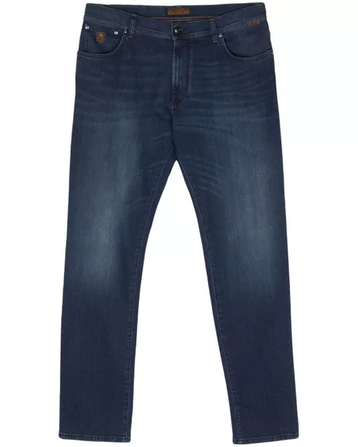 Corneliani mid-rise tapered jeans