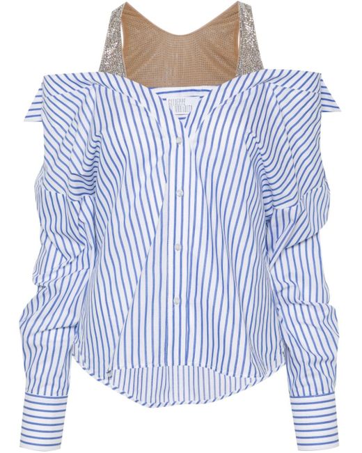 Giuseppe Di Morabito layered striped shirt