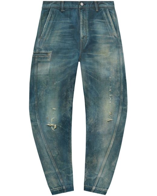 John Elliott Sendai distressed tapered jeans
