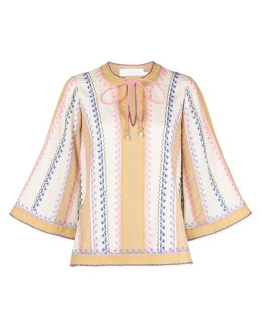 Zimmermann August embroidered blouse