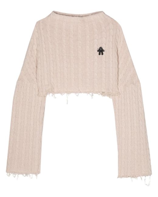 Avavav cable-knit cropped jumper
