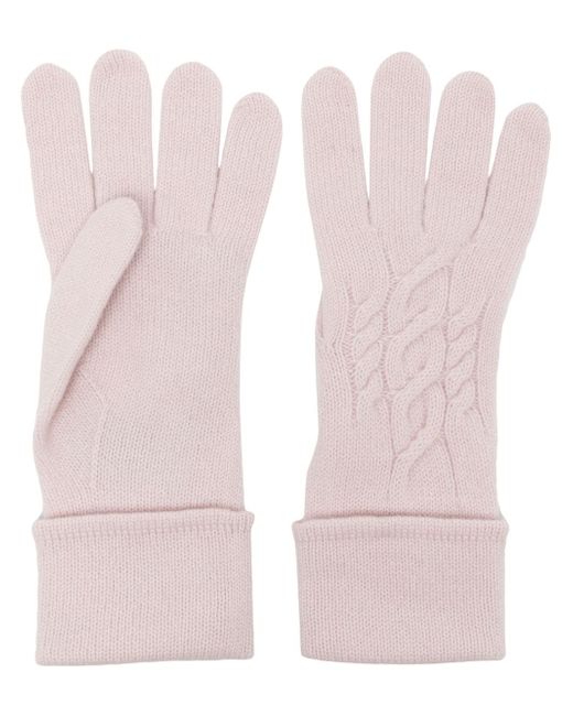 N.Peal cable-knit cashmere gloves