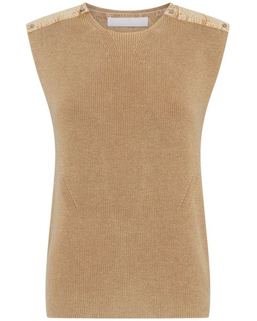 Dion Lee panelled knitted tank top