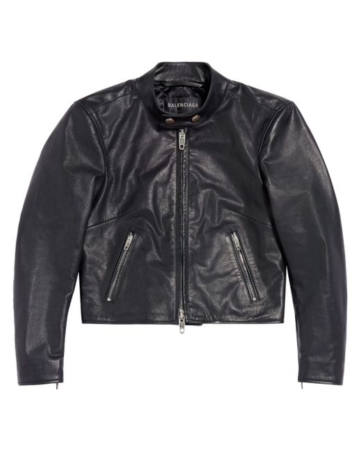 Balenciaga Racer zipped leather jacket