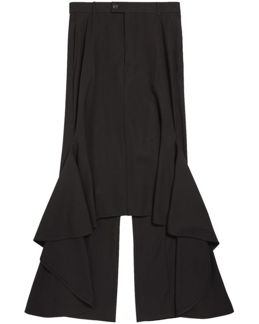 Balenciaga Deconstructed Godet midi skirt