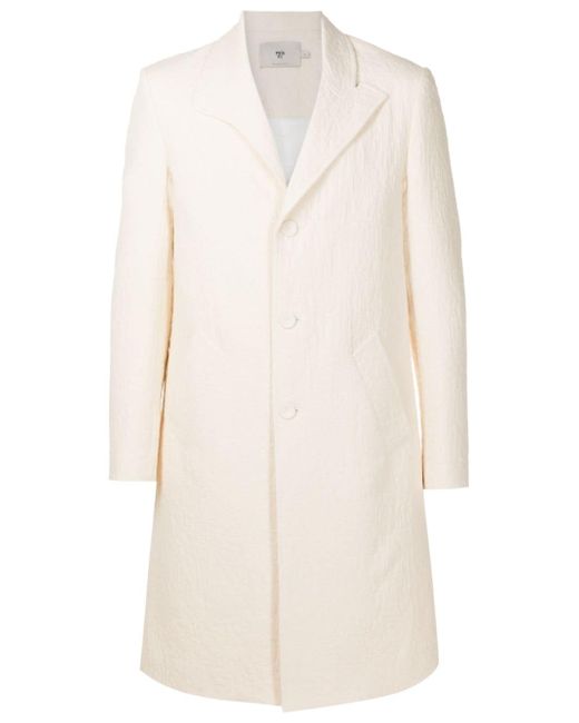 Misci single-breasted jacquard midi coat