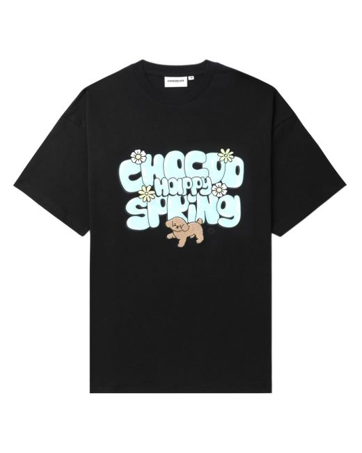 Chocoolate slogan-print stretch-cotton T-shirt