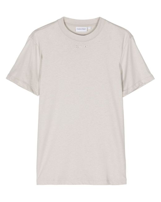Calvin Klein logo-embossed T-shirt