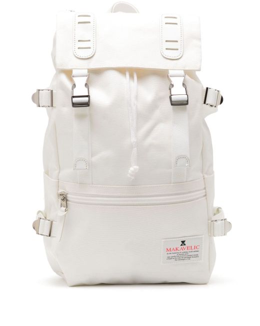 Makavelic logo-appliqué buckled backpack