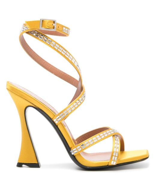 D'Accori 100mm Carre crystal-embellished sandals