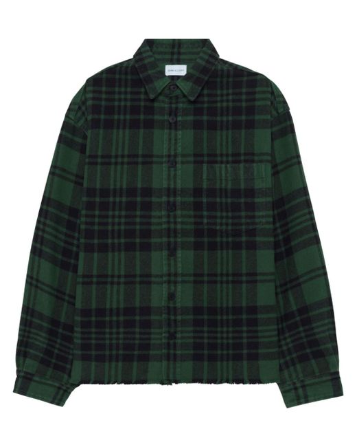 John Elliott Hemi Alpine-check flannel shirt