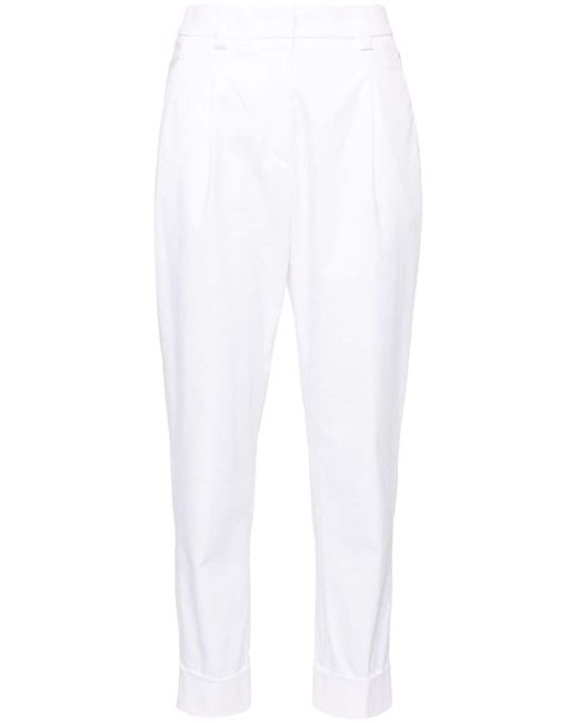Peserico cuffed tapered trousers