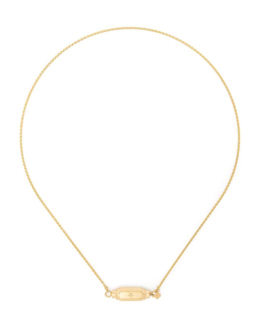 Marie Lichtenberg 18kt yellow Micro Locket diamond necklace
