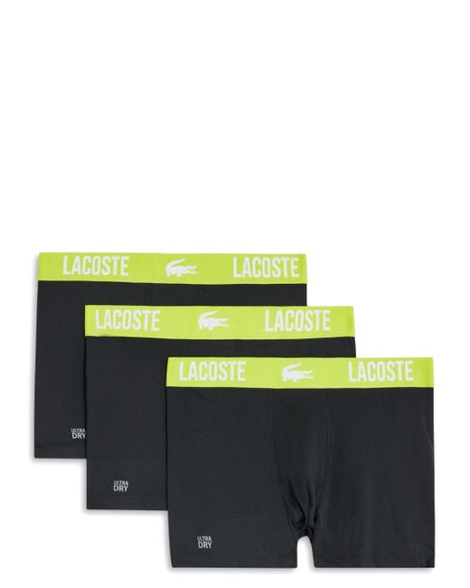 Lacoste logo-waistband boxers pack of three