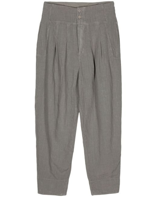 Transit linen cropped trousers