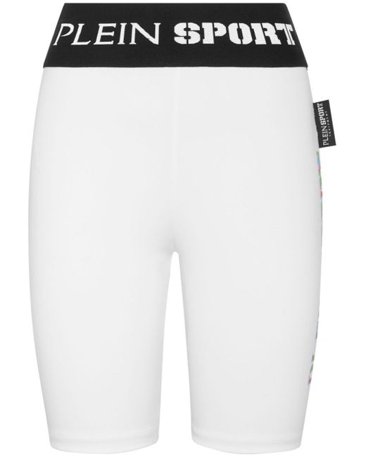 Plein Sport logo-waistband cycling shorts