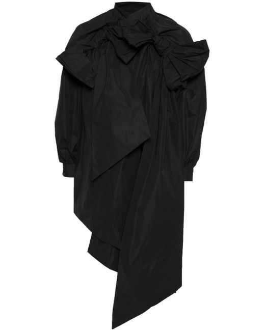 Simone Rocha bow-detailing asymmetric jacket