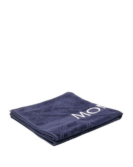 Moncler logo-jacquard beach towel