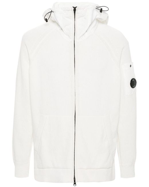CP Company panelled cotton zip-up hoodie