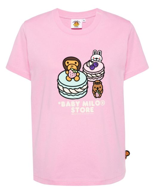 *Baby Milo® Store By *A Bathing Ape® graphic-print T-shirt