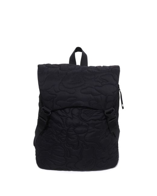 A Bathing Ape camouflage-pattern quilted backpack