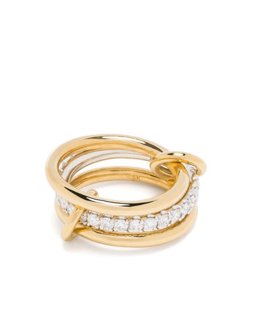 Spinelli Kilcollin 18kt Eros diamond linked ring