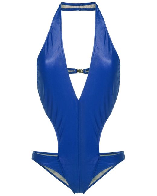 Adriana Degreas metallic-finish stretch-design swimsuit