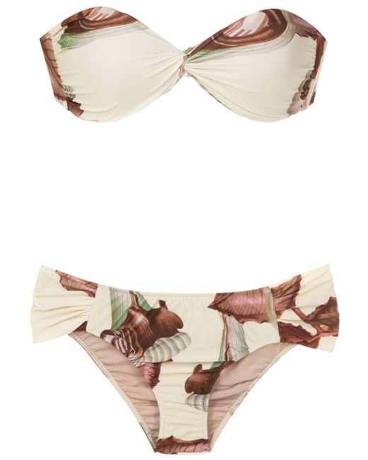 Adriana Degreas graphic-print bikini set