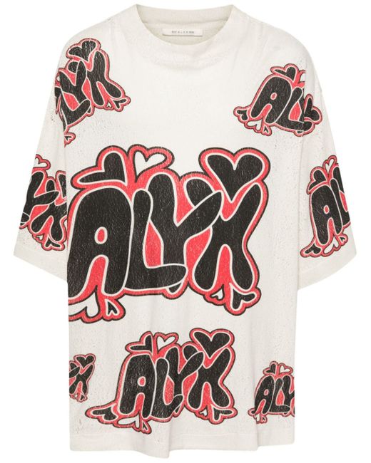 1017 Alyx 9Sm graphic-print distressed T-shirt