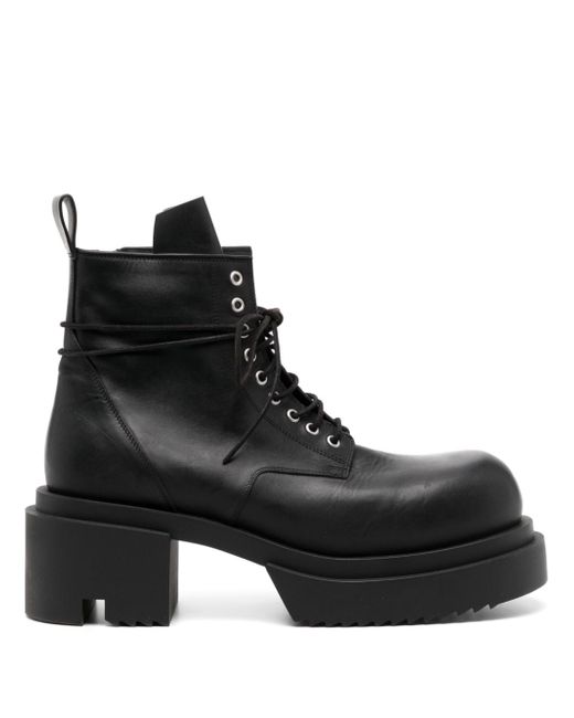 Rick Owens leather Combat boots