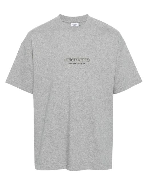Vetements rubberised-logo T-shirt