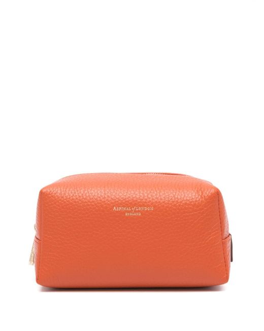 Aspinal of London small London leather make up bag