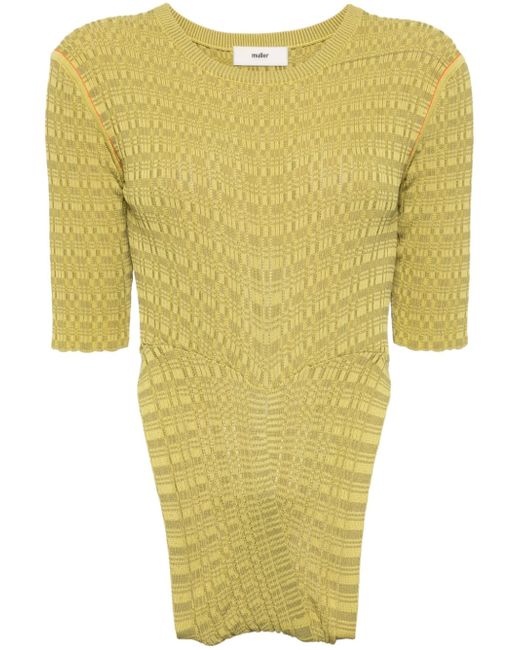 Muller Of Yoshio Kubo patterned-intarsia knitted top