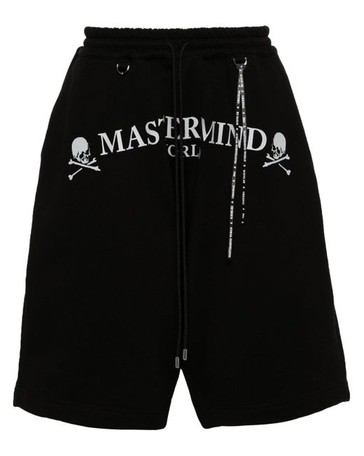 Mastermind Japan Easy logo-print track shorts