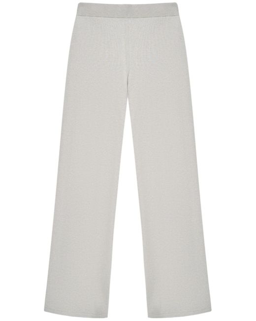 12 Storeez elasticated fine-knit wide-leg trousers