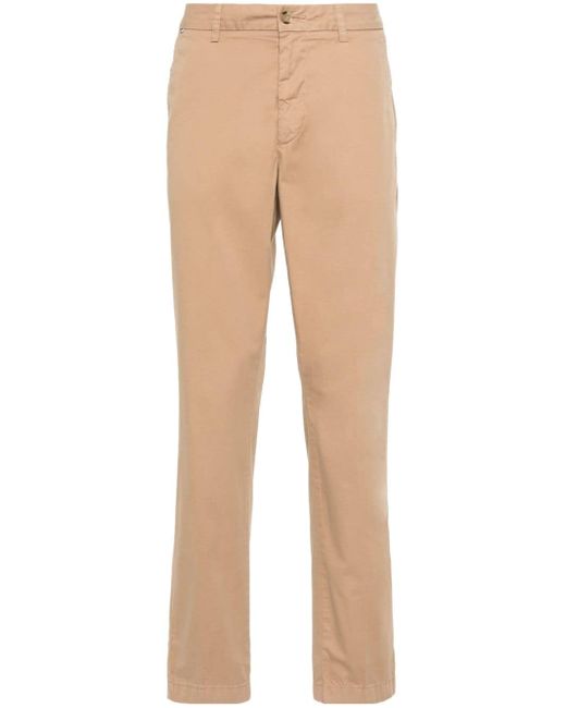 Boss logo-patch straight trousers
