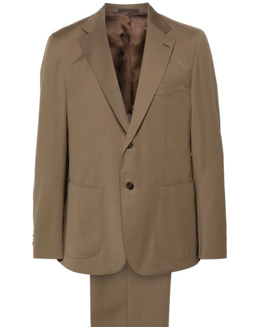 Caruso notched-lapels single-breasted suit