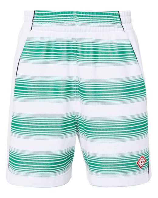 Casablanca striped jacquard track shorts