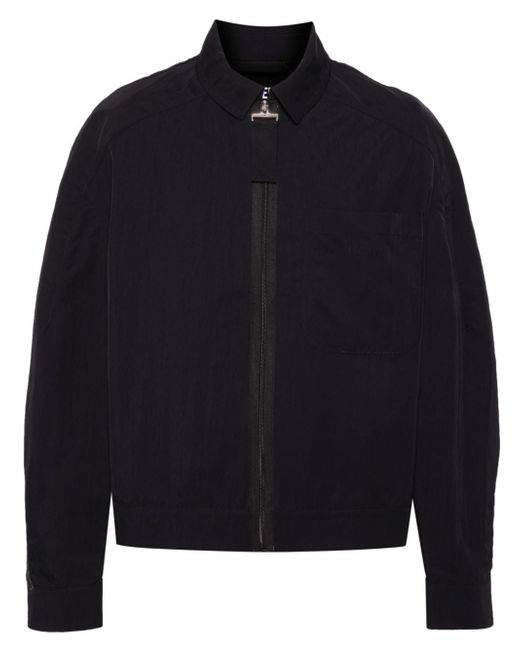 Jacquemus logo-embossed cotton shirt jacket