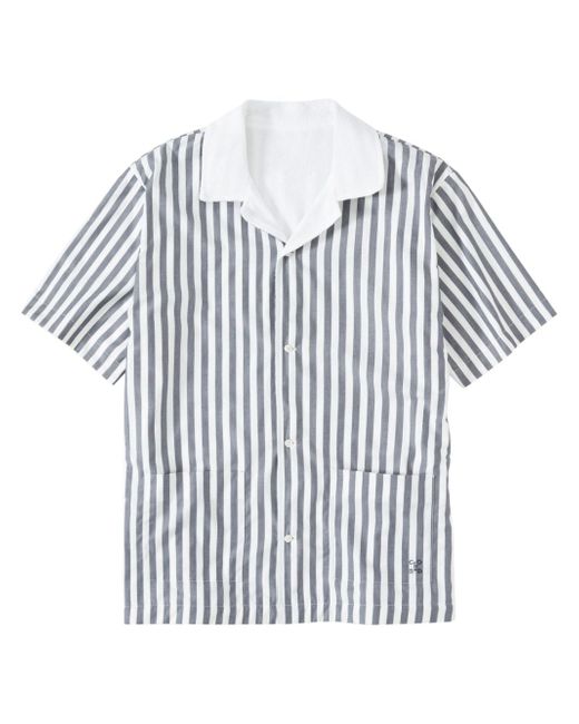 Closed candy-striped shirt