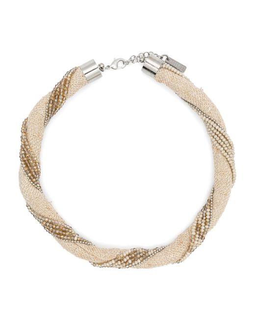 Peserico crystal-embellished necklace