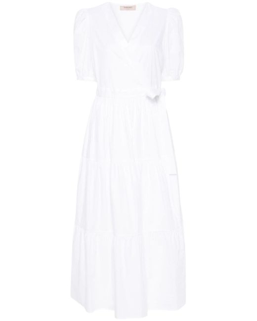 Twin-Set cotton poplin maxi dress