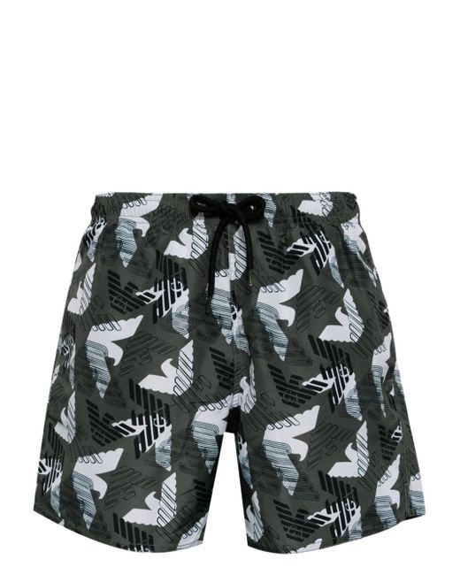 Emporio Armani logo-print swim shorts