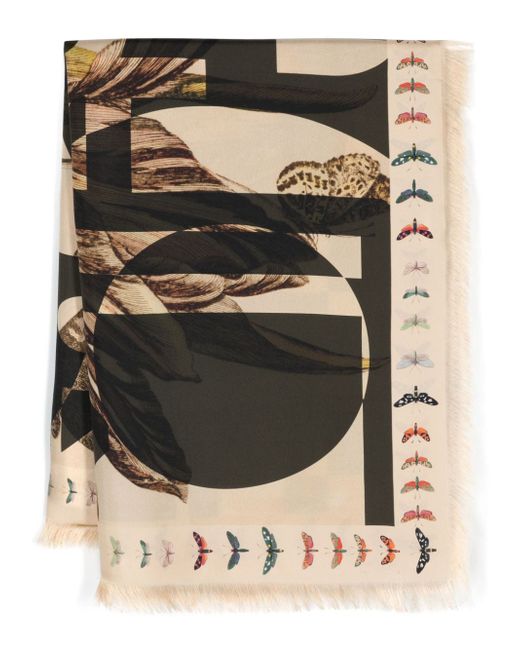 Pierre-Louis Mascia Aloe print scarf