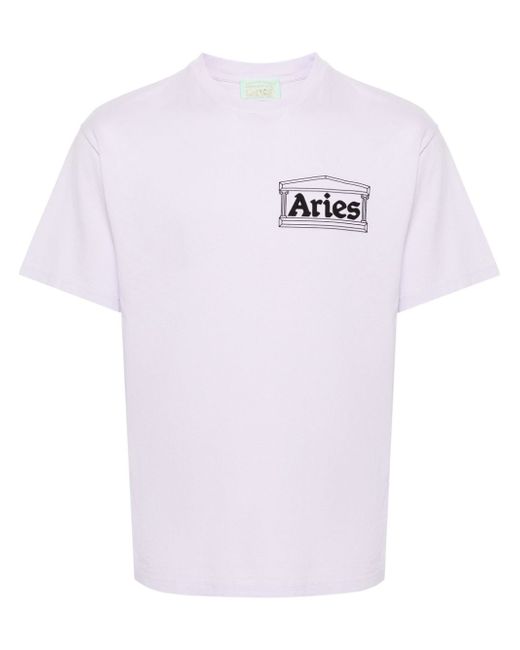 Aries Temple logo-print T-shirt