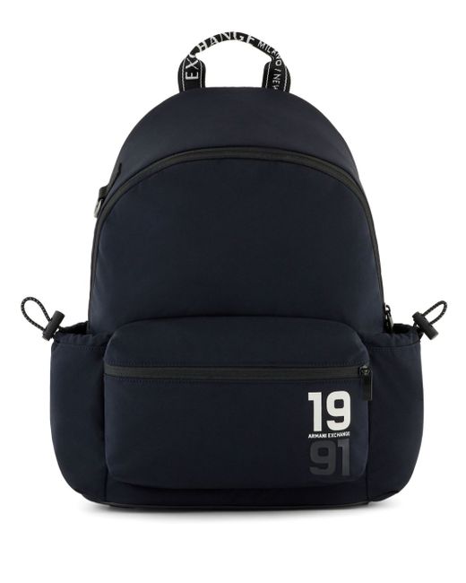 Armani Exchange logo-print backpack