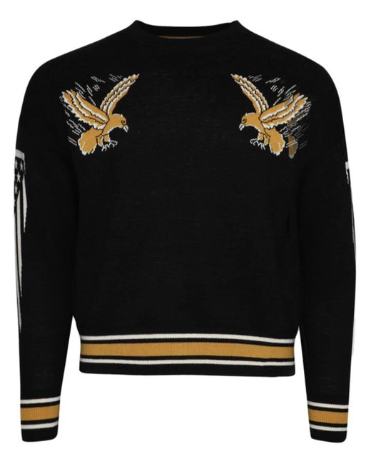 Rhude Eagle Souvenir intarsia knit jumper