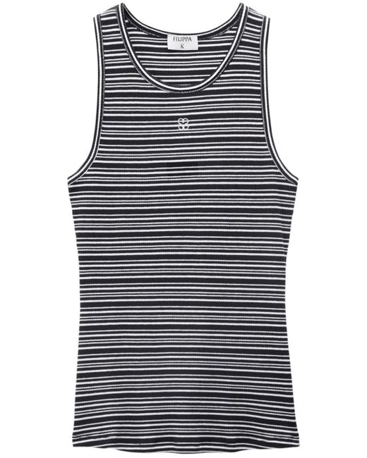Filippa K striped fine-rib organic-cotton vest