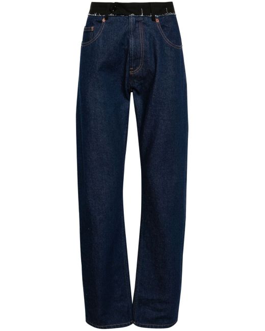 Mm6 Maison Margiela mid-rise straight-leg jeans