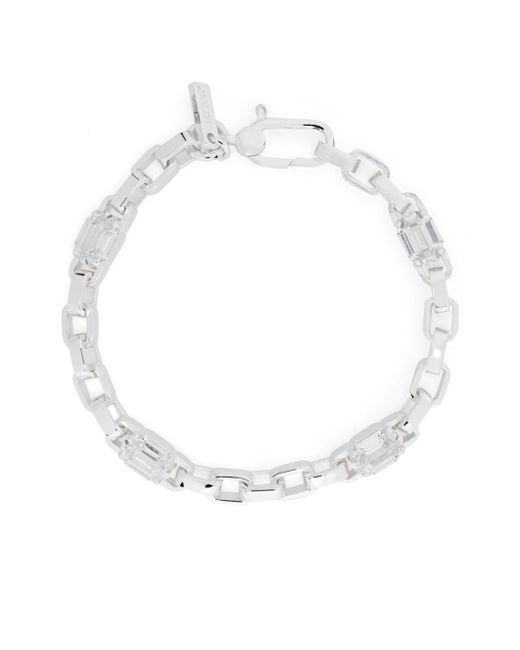 Hatton Labs crystal-embellished chain-link bracelet